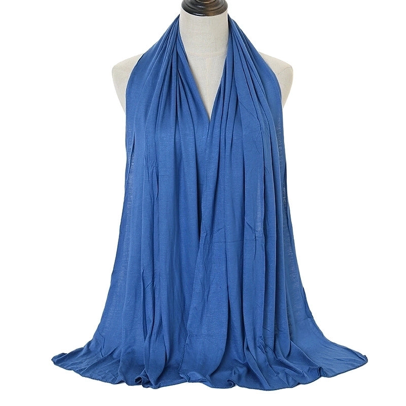 Women's Minimalist Solid Color Monel Scarf