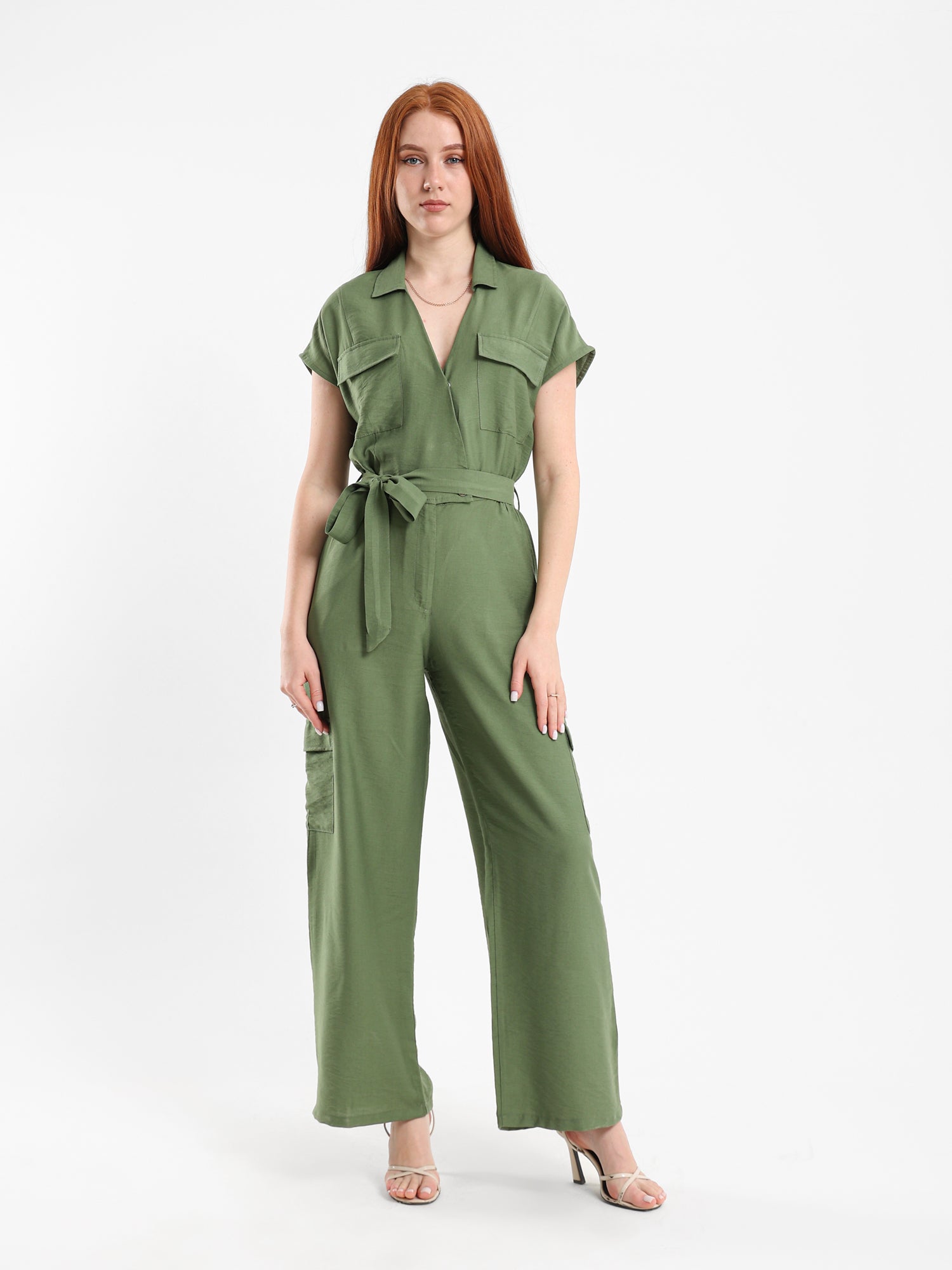 Solid Casual Jumpsuit