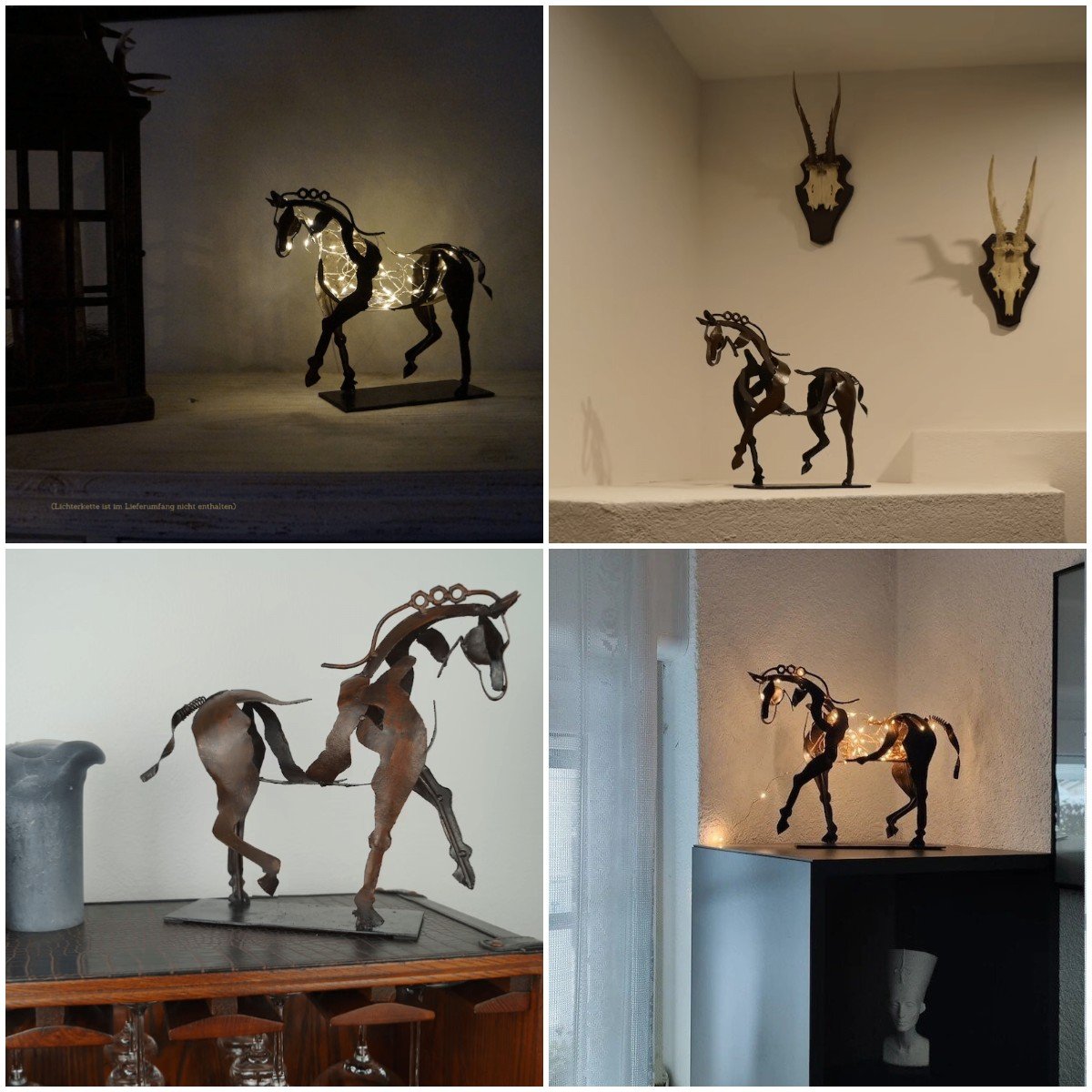 New Horse Sculpture Adonis – Quality Handmade from Metal. Abstract but Modern and Realistic Art