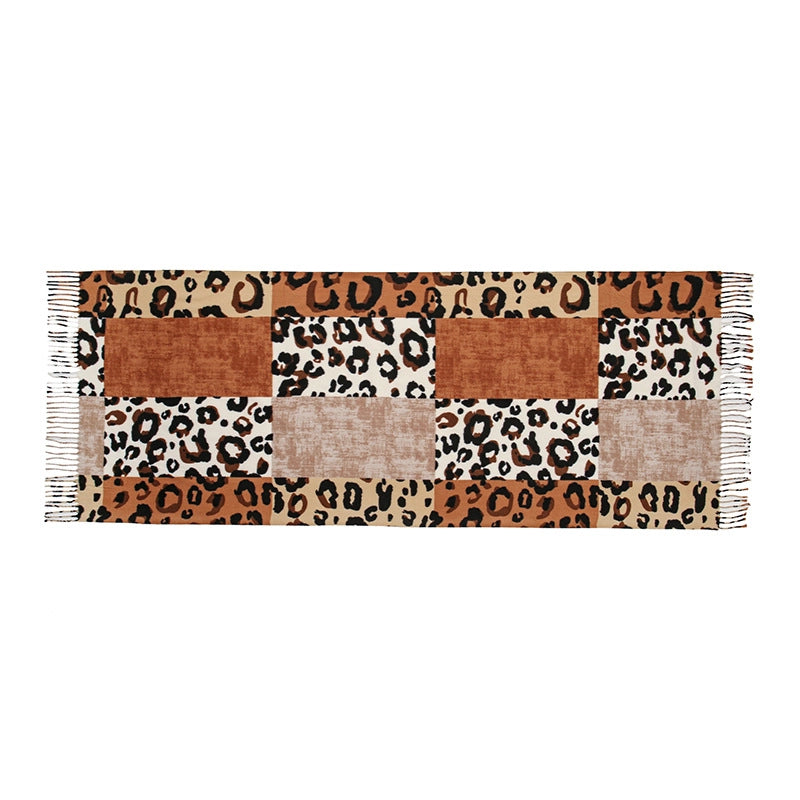 Women's Casual Leopard Imitation Cashmere Printing Scarf