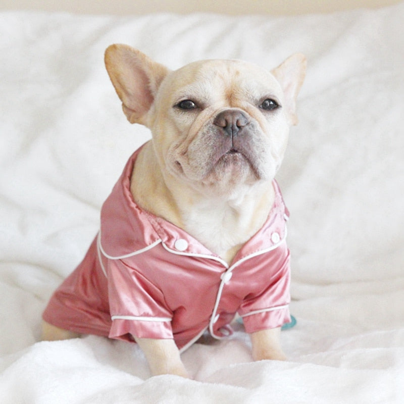 Soft Silk Dog Cat Pajamas