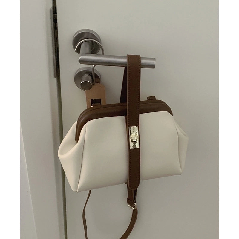 Women's Small Spring&summer Pu Leather Elegant Dome Bag