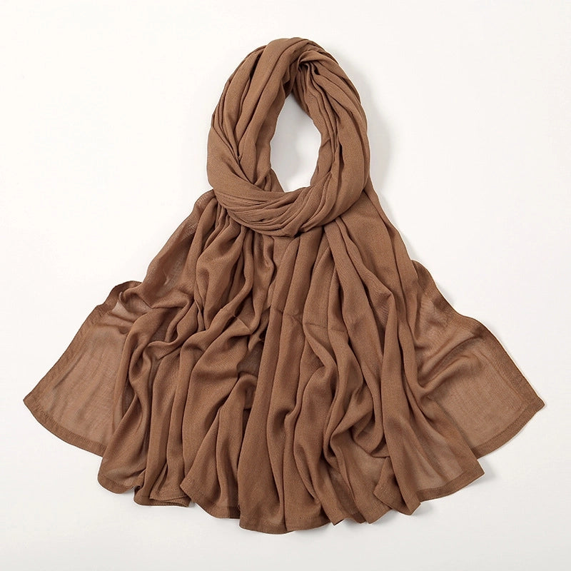 Women's Elegant Minimalist Solid Color Rayon Kerchief