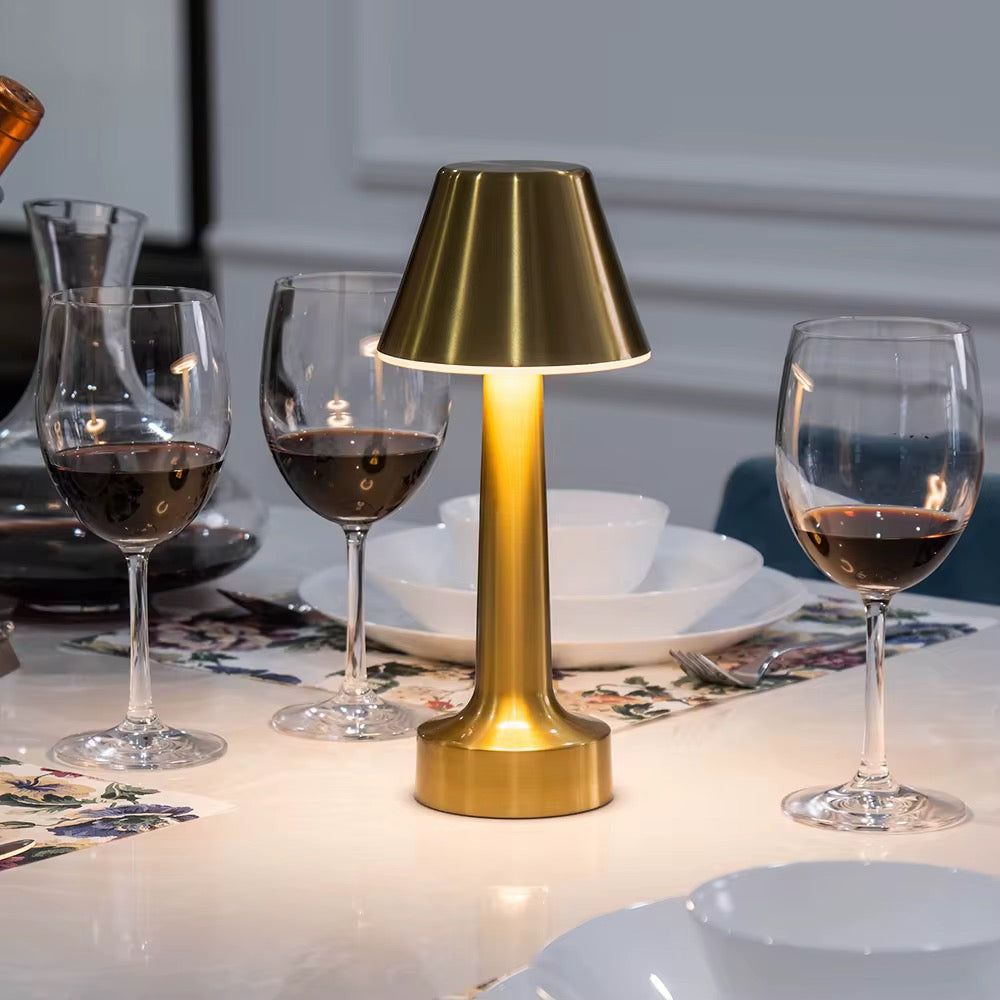Modern Gold Rechargeable LED Table Lamp