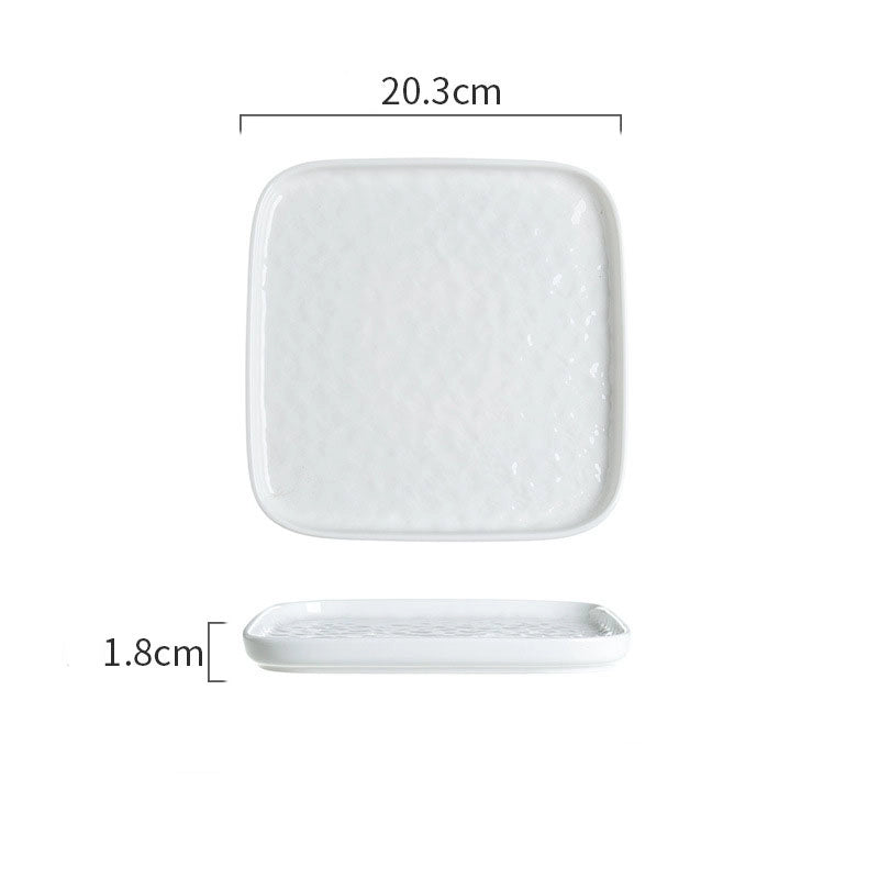 Ceramic Bowl Dish Tableware Household Plate Fish Plate Dish Soup Bowl Rice Bowl Simple Light Luxury Noodle Bowl
