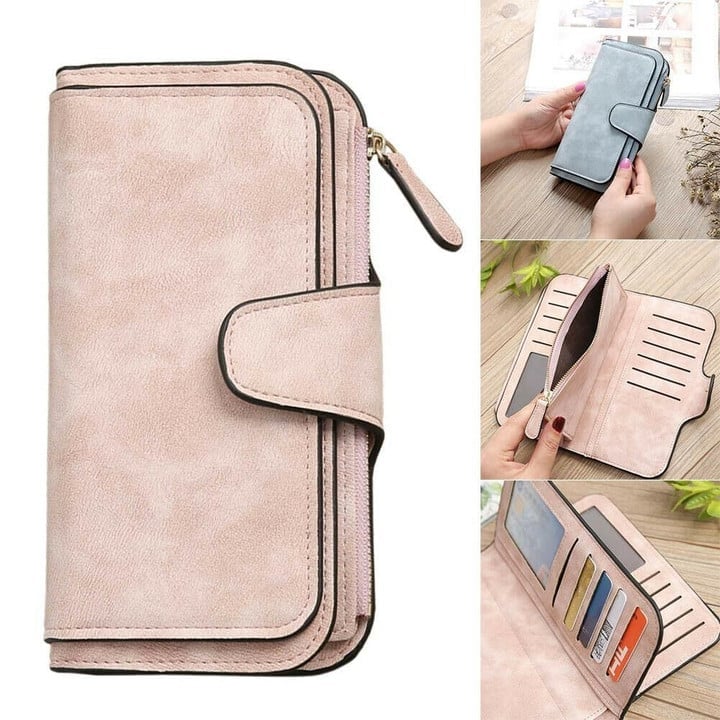 RETRO GLAMOROUS MULTIPLE SLOTS WOMEN WALLETS