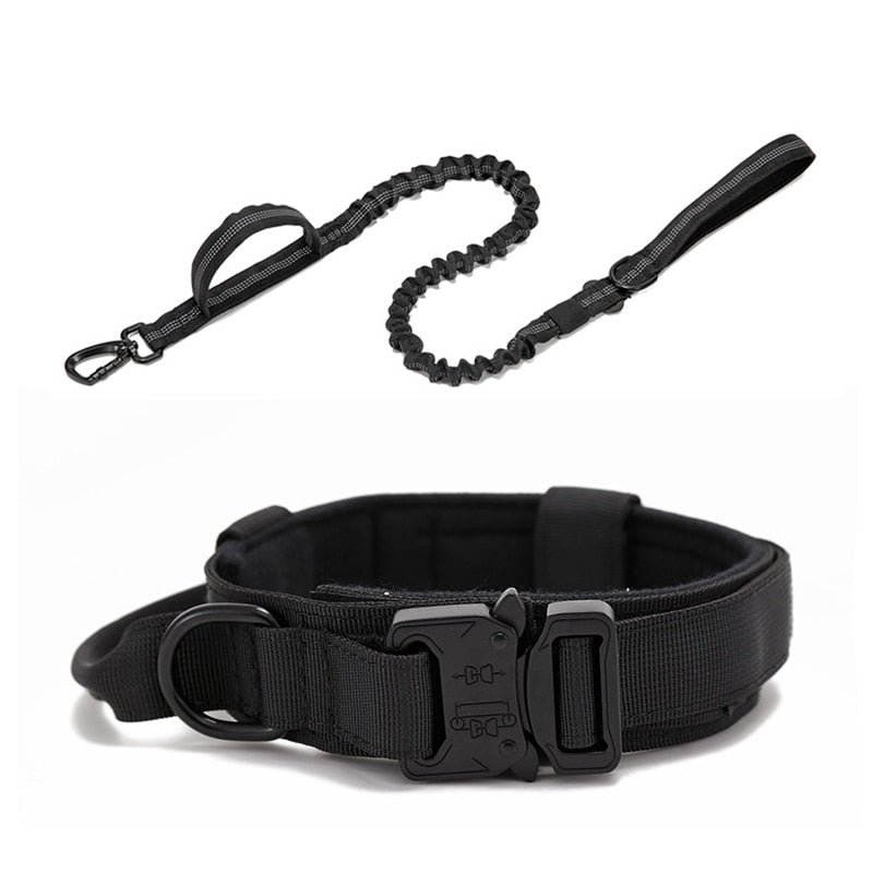 Durable Tactical Dog Collar And Leash Set