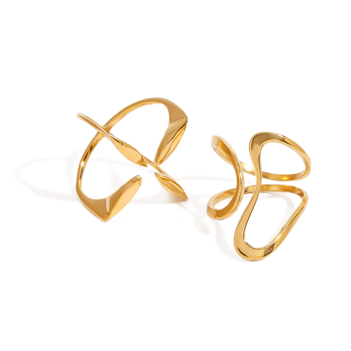 Stainless Steel Line Ring Titanium Steel Jewelry Niche Design Ring Ring