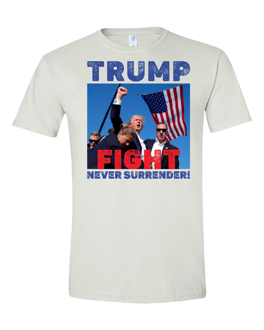 Donald Trump Shot T-Shirt -FIGHT, NEVER SURRENDER!!,TRUMP 2024 Support T-Shirt