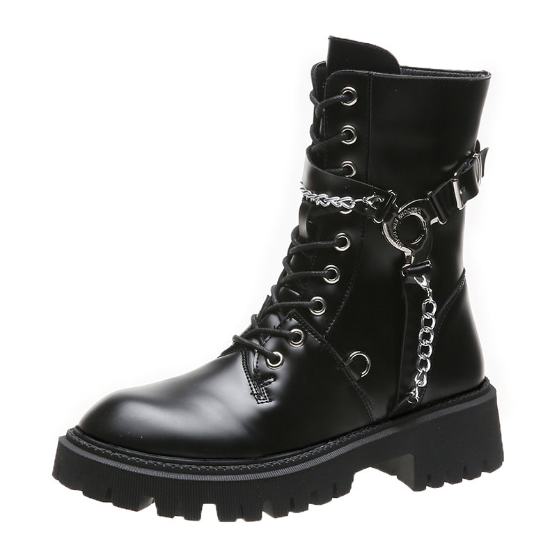 BLACK All-match Martin boots