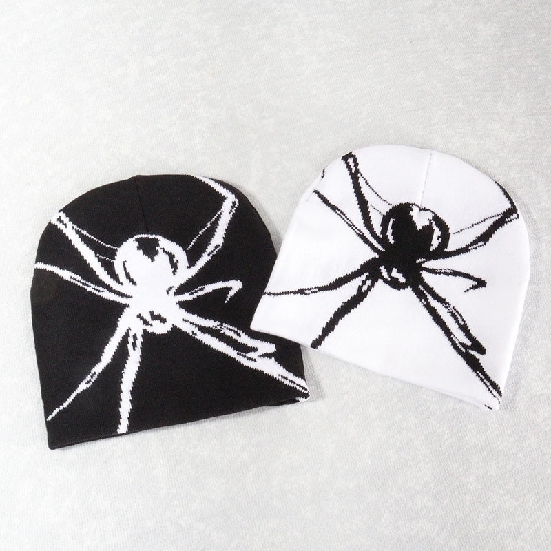 Unisex Hip-Hop Vintage Style Spider Eaveless Wool Cap