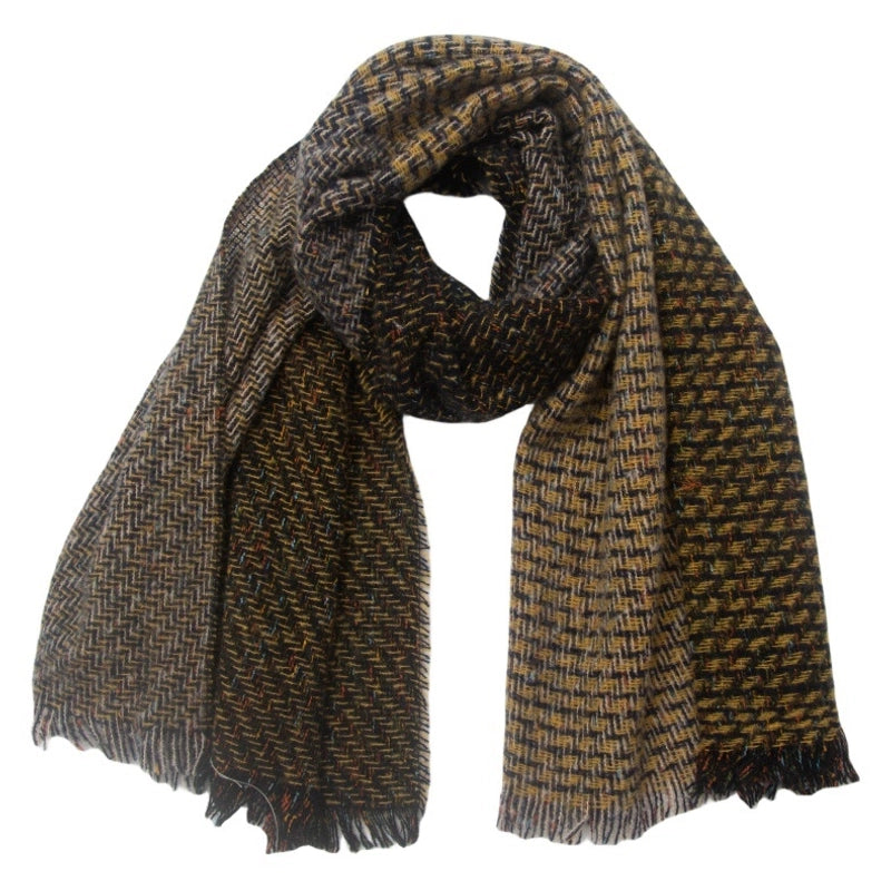 Unisex Casual Minimalist Color Block Polyester Scarf