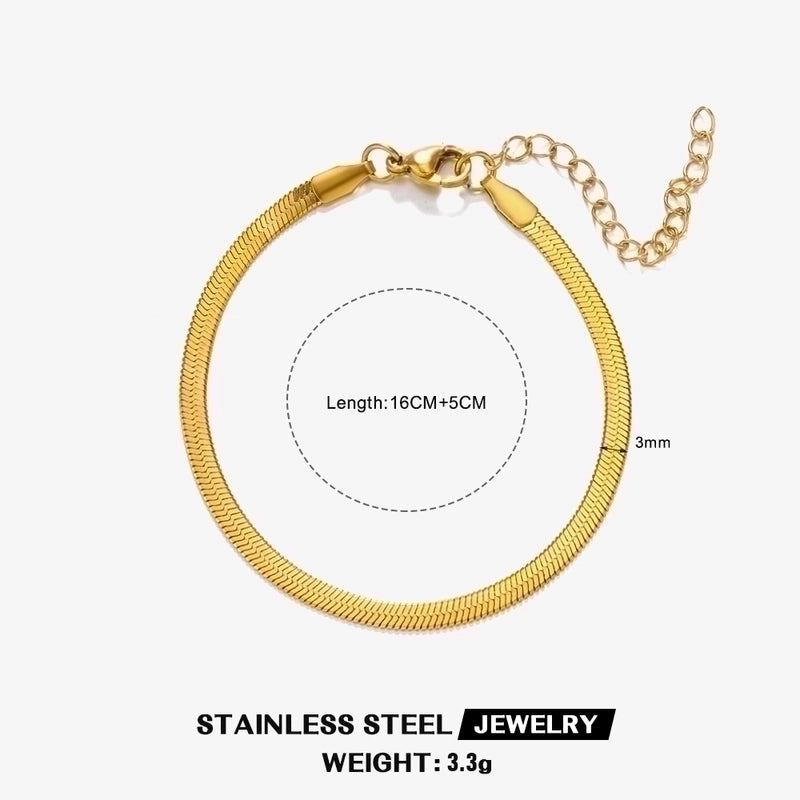 304 Stainless Steel 18K Gold Plated Basic Plating Geometric Necklace