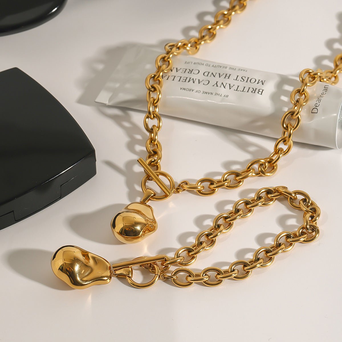 Titanium Steel Necklace Accessories Gold Clavicle Chain Stainless Steel
