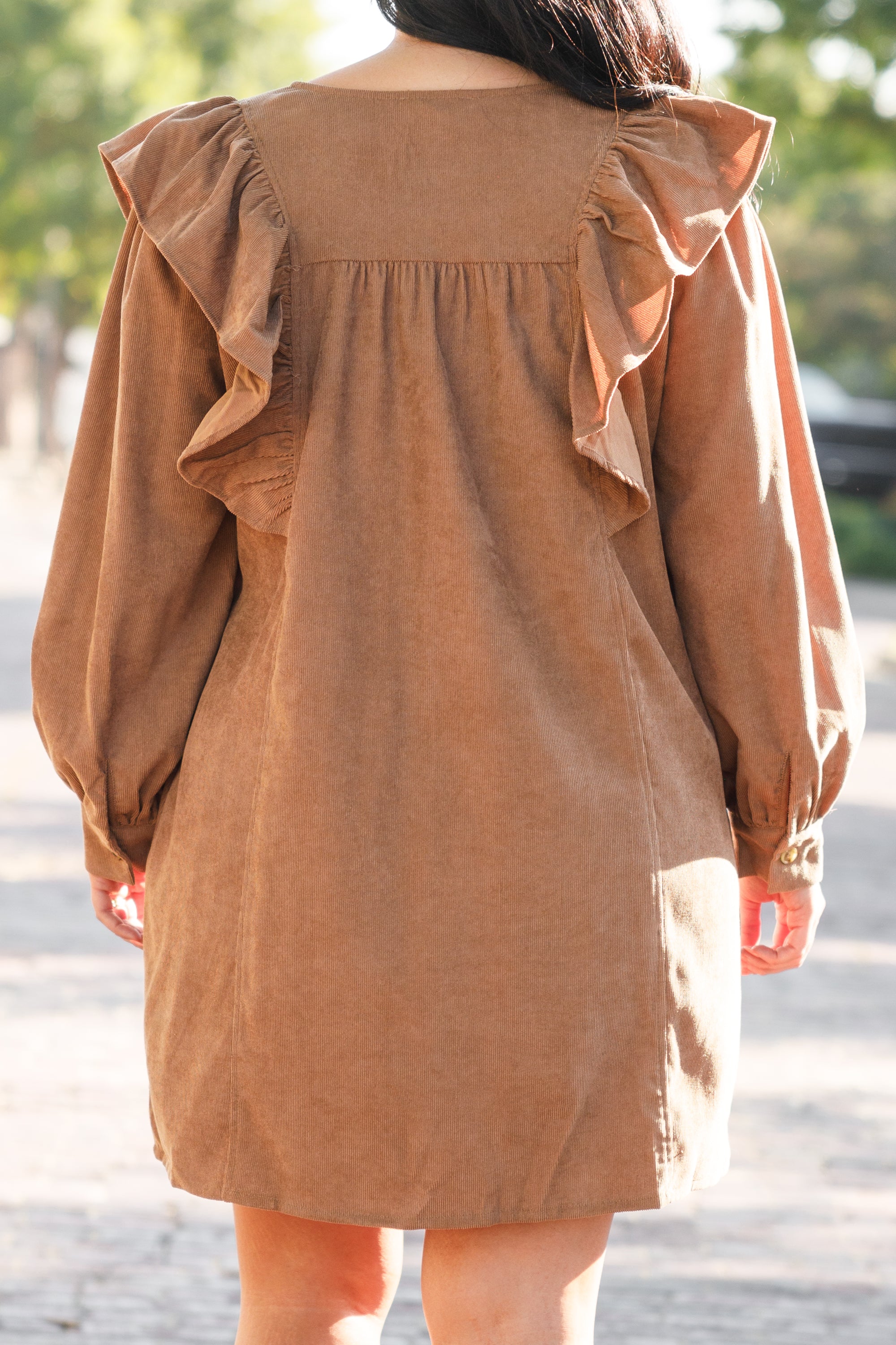 When The Night Is Here Dress. Camel