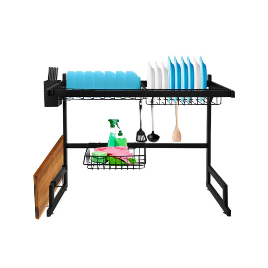 Kitchen Sink Rack - Single. Stainless Steel Over Sink Dish Drying Rack