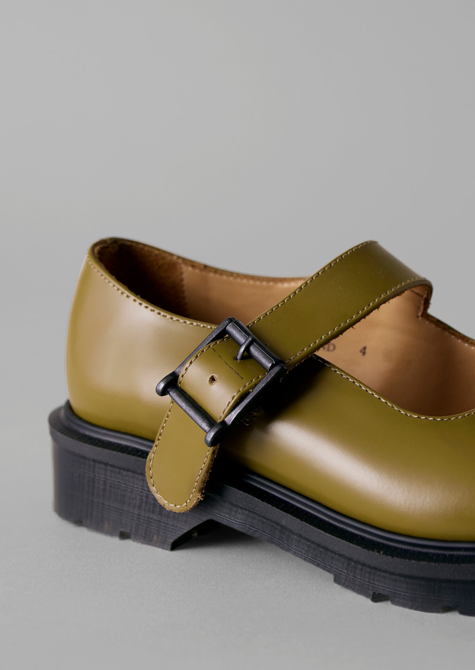 Solovair Mary Jane Shoes | Olive Oil
