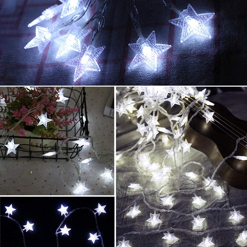 100 LED 49 FT Star String Lights