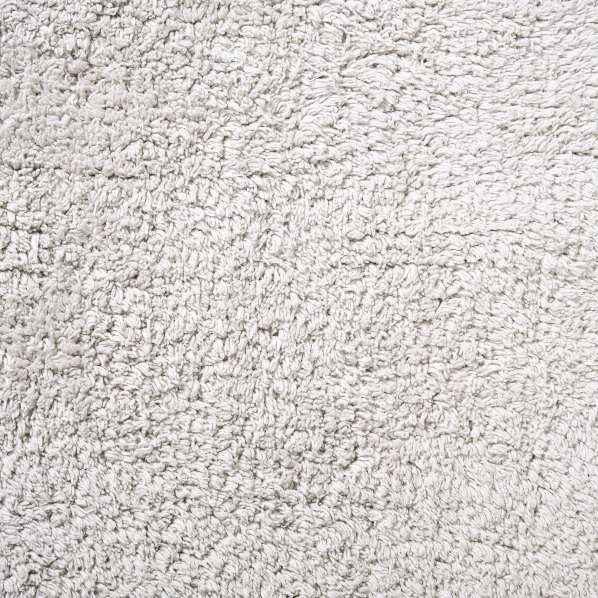 Tufted Cotton Reversible Floor Mat Light Grey 84x50cm