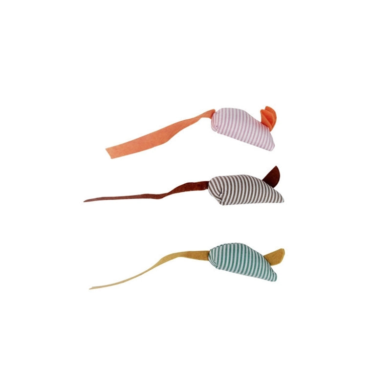 Pet Supplies Simulation Plush Mouse Doll Set Feather Mouse Scratch-resistant Bite Molar Cat Toy