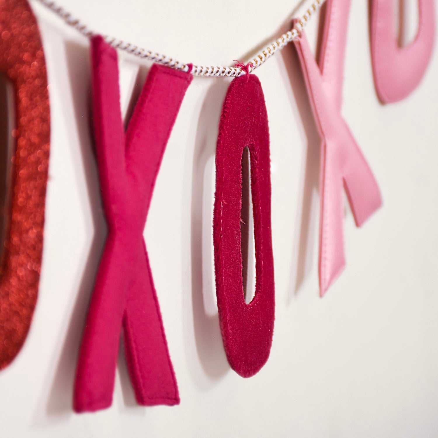 XOXO Ombre Bunting For Wall Decoration Multicolour 78 Inch