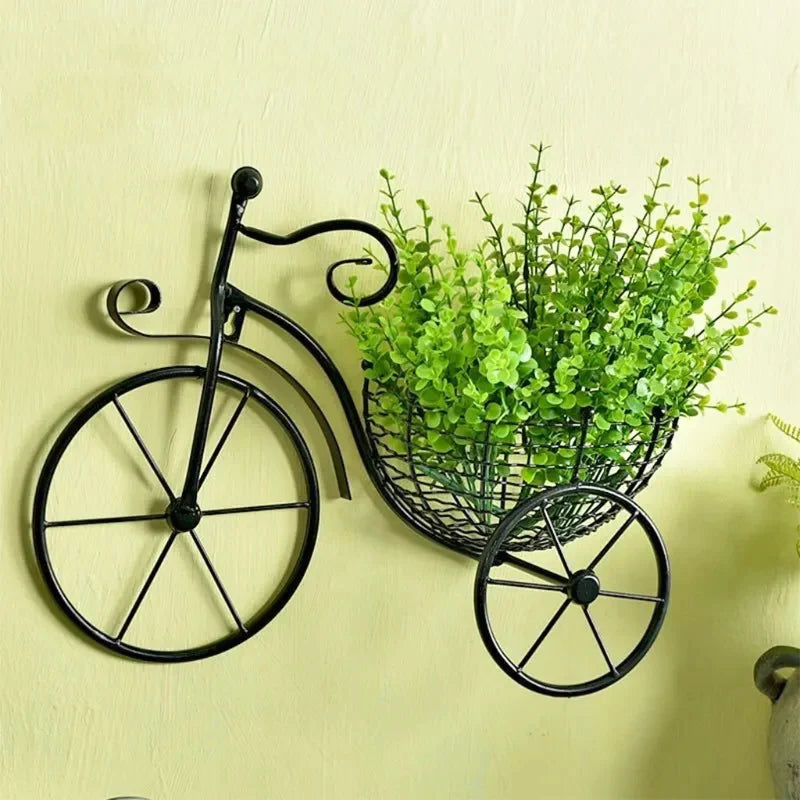 Bicycle Design Wall Basket For Home Decoration