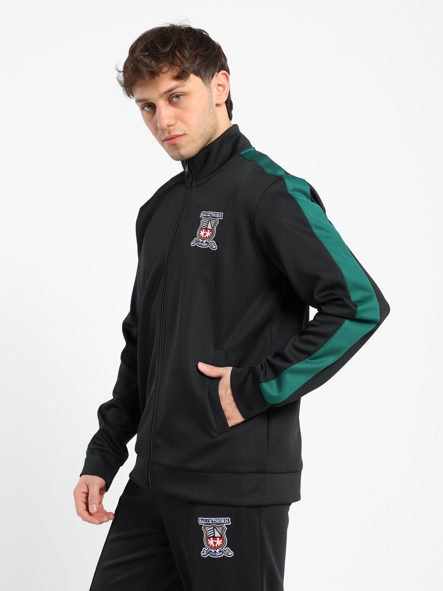 Zip-Up Mock Neck Top