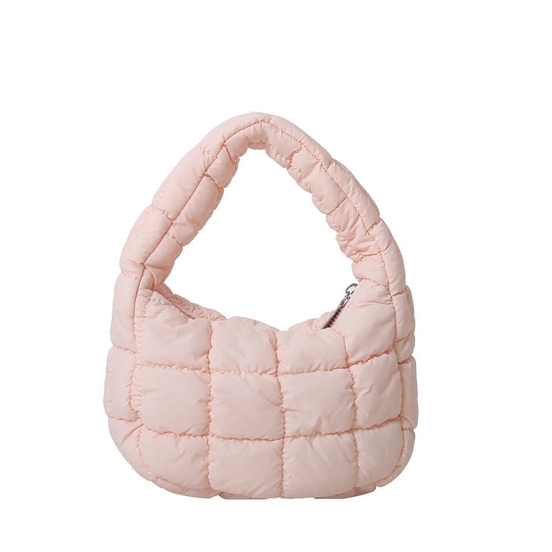 Women's Small Nylon Solid Color Basic Zipper Cloud Shape Bag