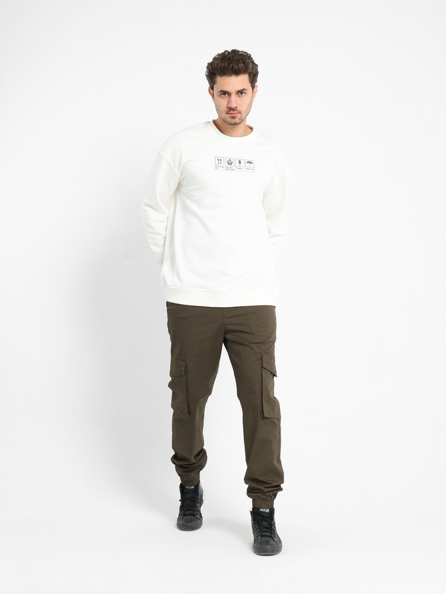 Front Place Print Sweatshirt