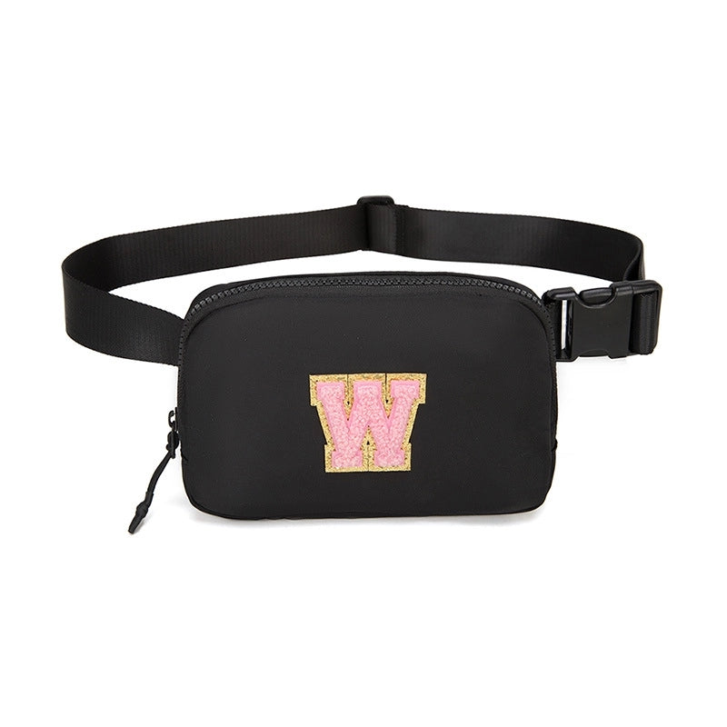 Women's Streetwear Letter Nylon Waist Bags