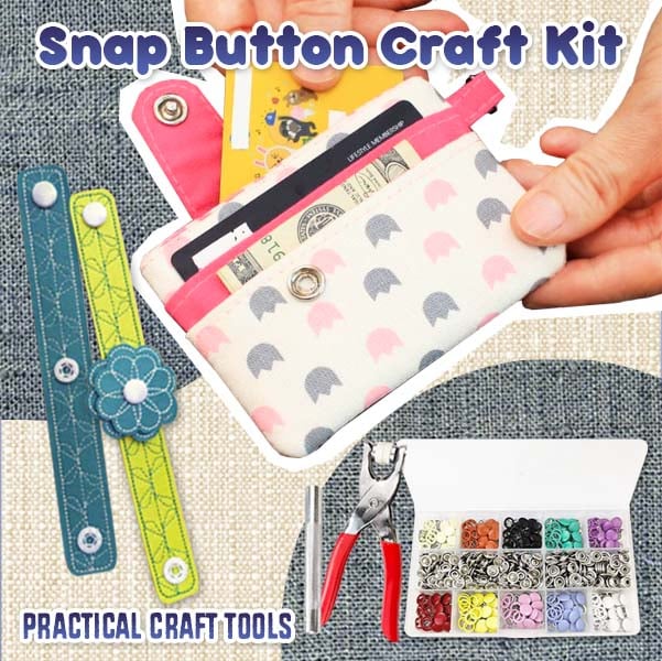 🔥  Promotion 48% OFF🔥Metal Snap Buttons with Fastener Pliers Tool Kit