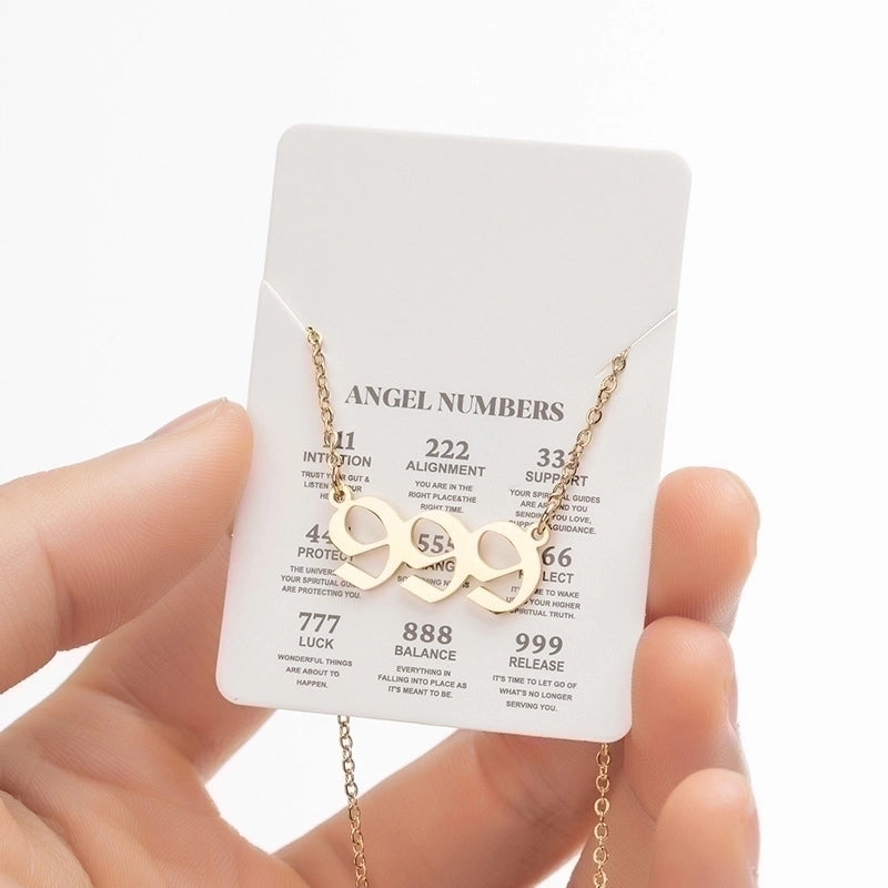 Fashion Number 201 Stainless Steel 18K Gold Plated Plating Stainless Steel Necklaces