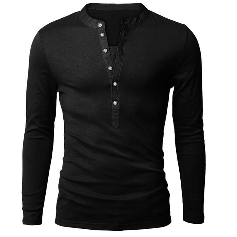V-Neck Long Sleeve T-Shirt