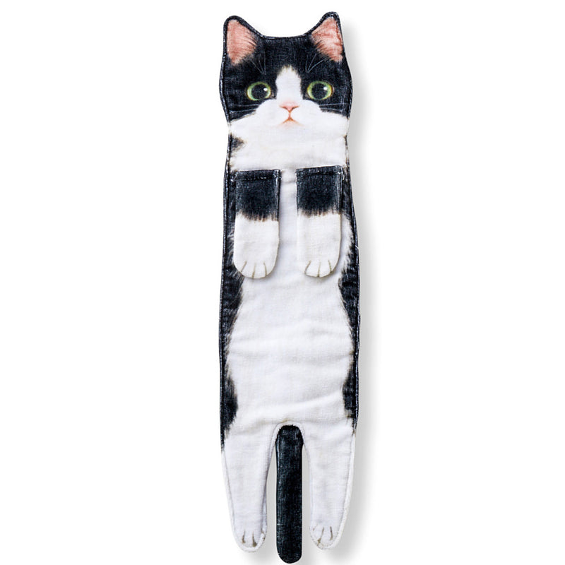 Cute cat towel