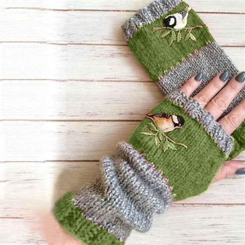 Warm Patchwork Embroidered Gloves💥Buy 2 Free Shipping💥