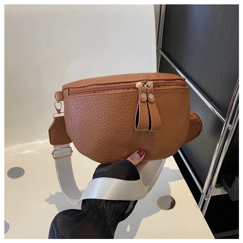Women's Vintage Style Solid Color Pu Leather Waist Bags
