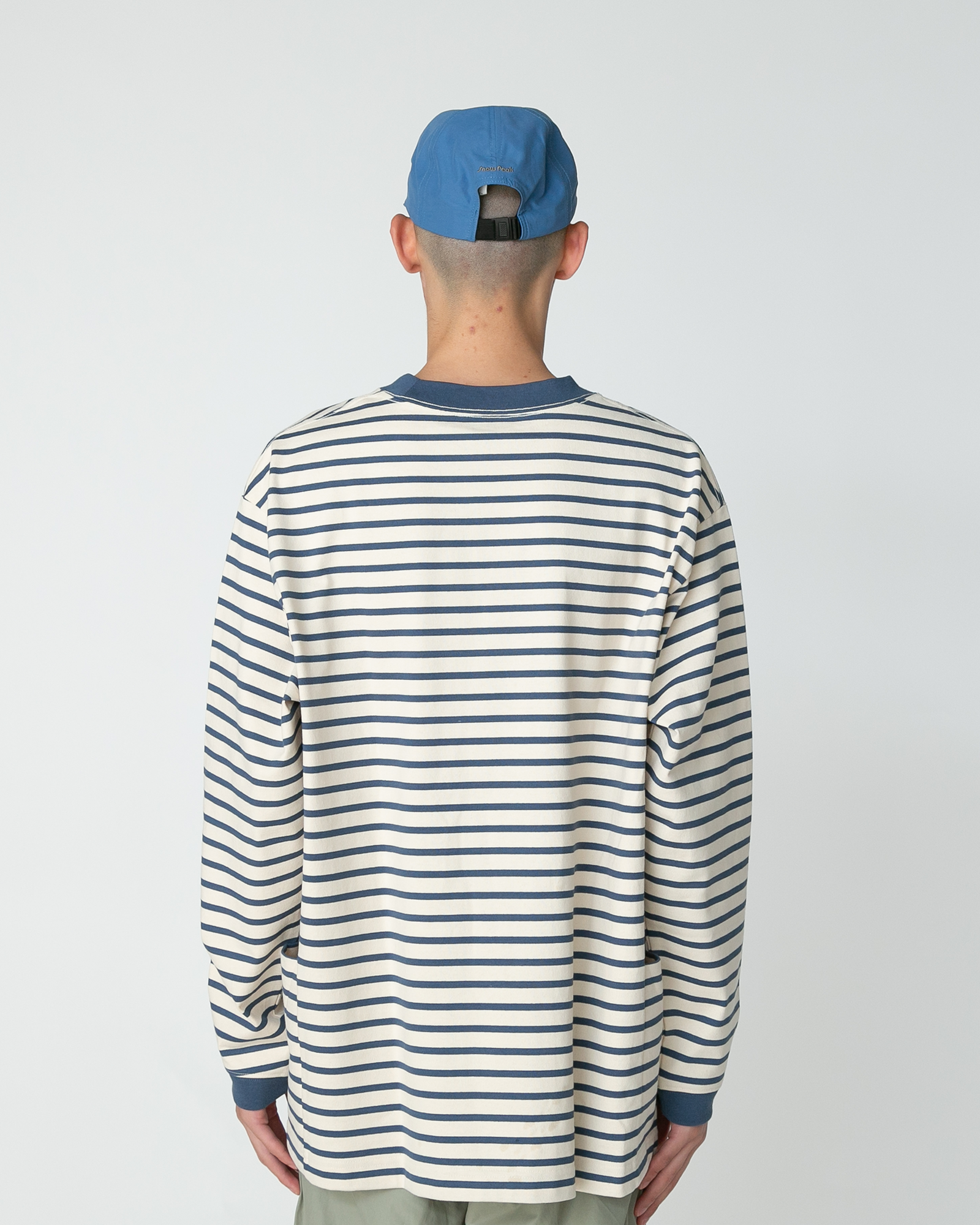Heavy Cotton Border Long Sleeve T-Shirt