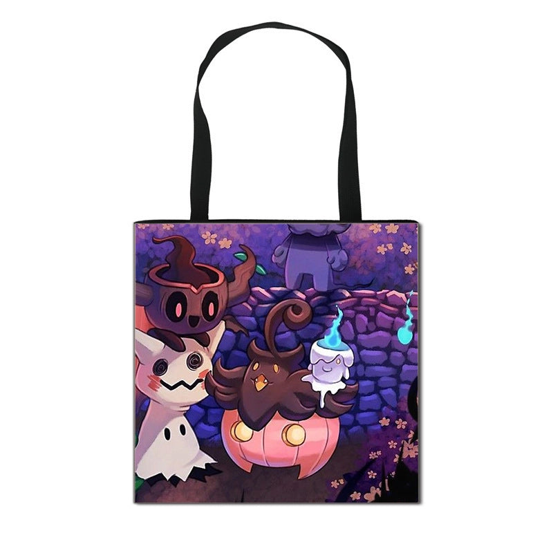 Halloween Canvas Pumpkin Cartoon Bat Cute