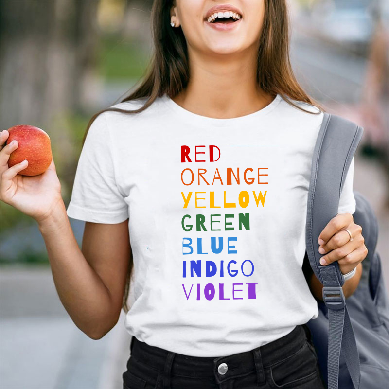 Color Rainbow Art Teacher T-Shirt