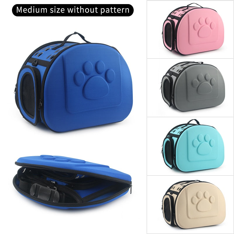 Paw Pattern Dog Cat Carrier Bag