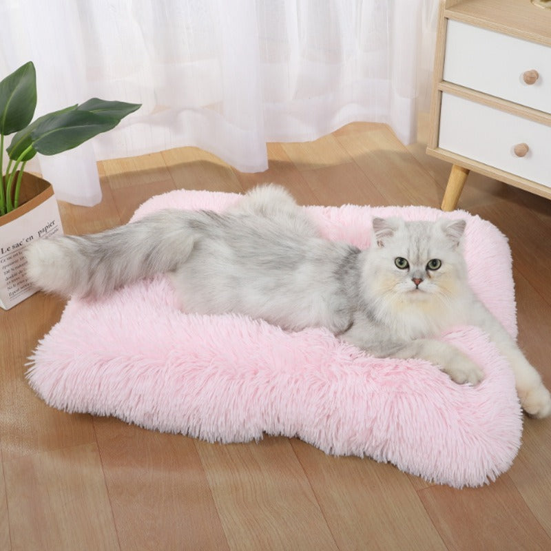 Thicken Long Plush Pet Bed
