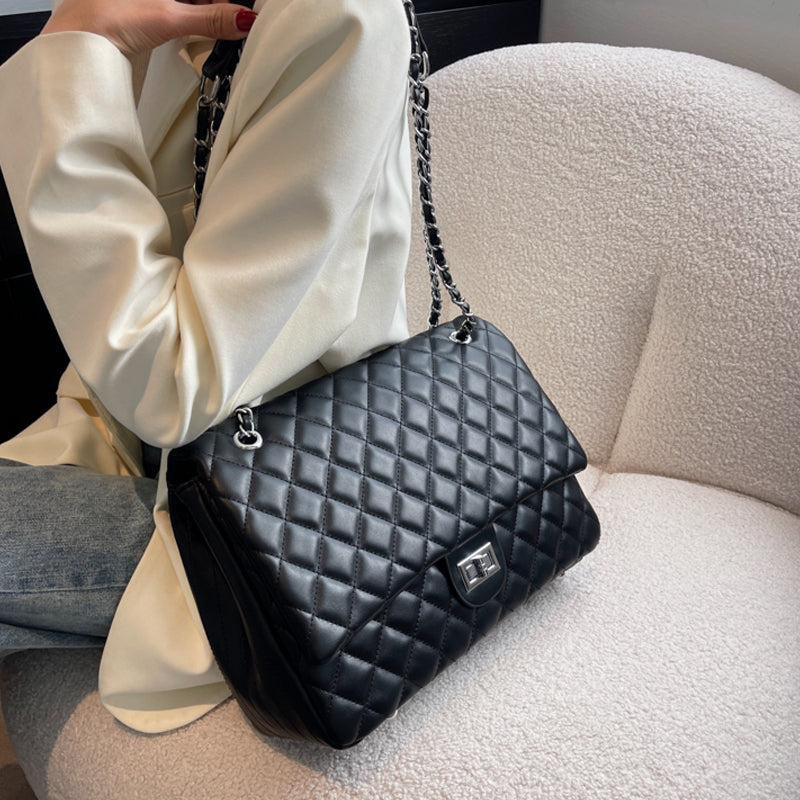 Chanel Style Rhombus Chain  Mommy Travel Tote Bag