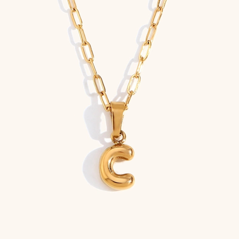 Minimalist Commute Letter Stainless Steel Titanium Steel Plating Gold Plated Pendant Necklace