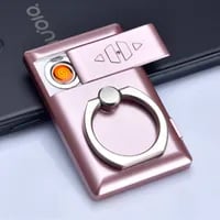 USB Rechargeable Ring Lighter: Multifunctional Phone Holder Electric Cigarette Torch