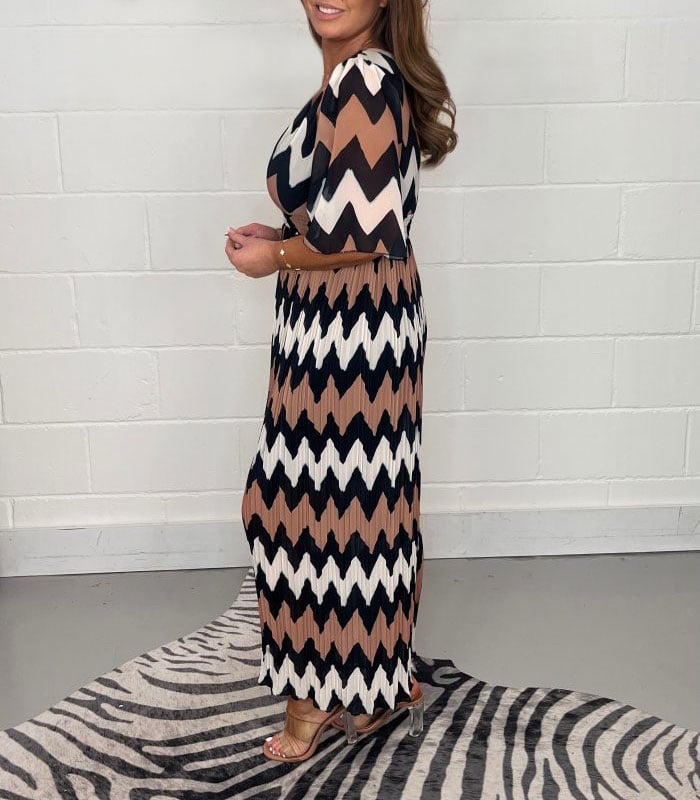 Zig Zag Printed Jumpsuit(Buy 2 Get Free Shipping)