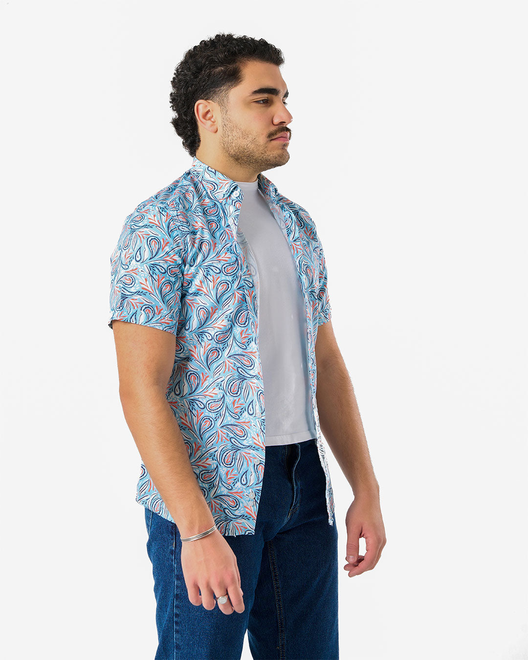 Casual Slim Mens Short Sleeve Shirt