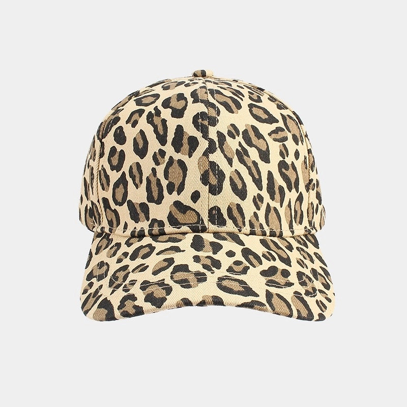Women's Fashion Zebra Printing Curved Eaves Baseball Cap