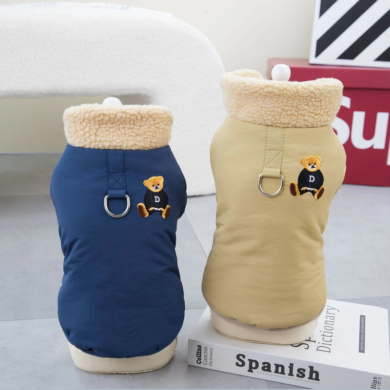 Pet Clothing Dog Clothes Autumn And Winter New Teddy Cat Pet Clothes Thickened Winter Clothes 23DD Bear Cotton Clothes