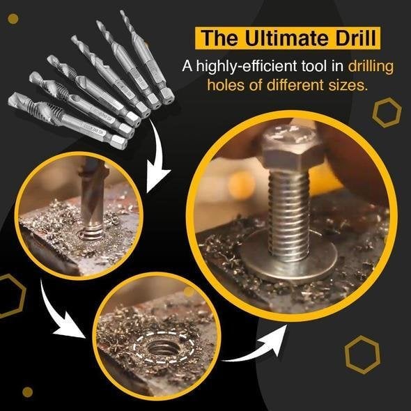 (💥Hot Sale 49% OFF)Thread Tap Drill Bits Set - BUY MORE SAVE MORE