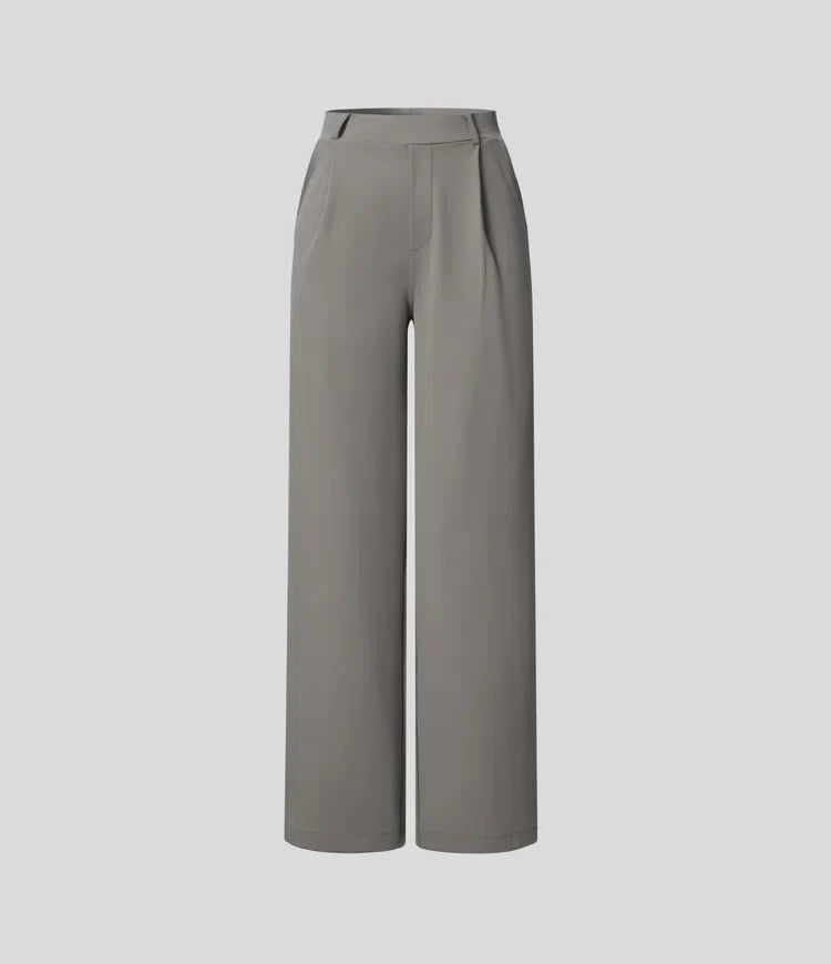 Quinn | High Waist Trousers with Side Pockets